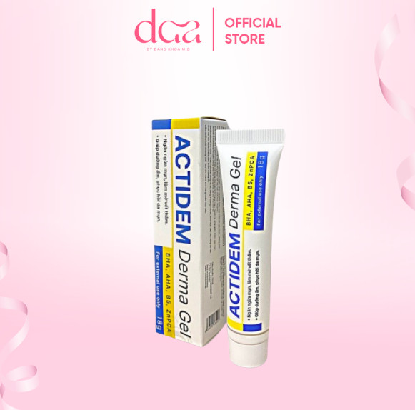 Actidem Derma Gel giảm mụn mờ thâm mụn, ngăn ngừa mụn tái phát 18/40 gram