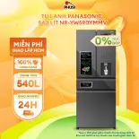 [Trả góp 0%] Tủ lạnh Panasonic 4 cánh 540L NR-YW590YMMV - Vô hiệu hóa 99.99% vi khuẩn, giảm dư lượng thuốc trừ sâu - Ngăn đông mềm siêu tốc - Làm đá tự động - Bảo hành 24 tháng