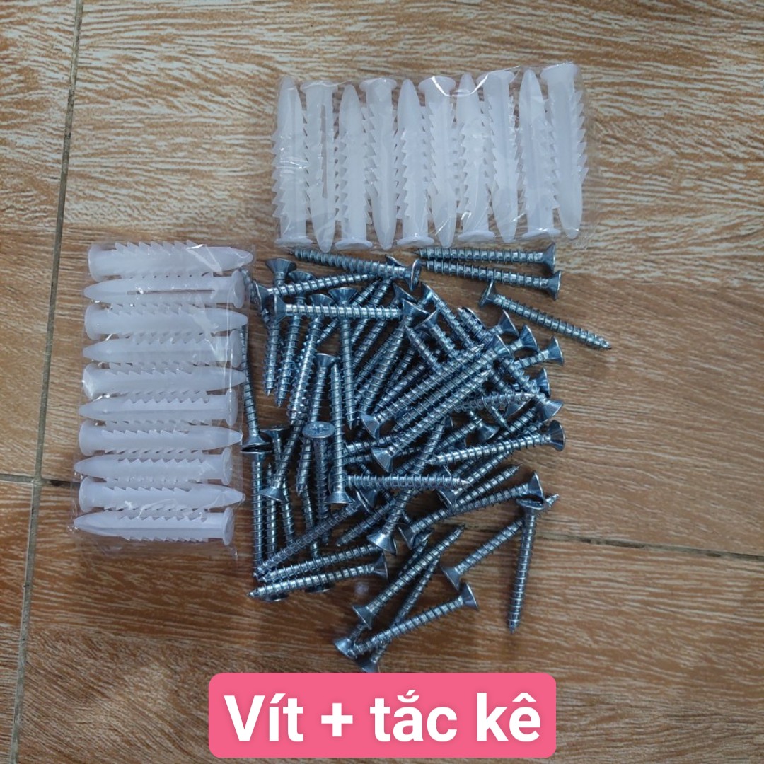 [HCM]bộ 20  tắc kê nhựa đóng tường 3/4/5/6/7phân hoặc 200 gram vít bắt tắc kê ( dùng cho mũi khoan tương ứng 6/8/10/12 ly) dùng để khoan bắt vào tường vặn vít vào để gắn các vật dụng trong gia đình- Cửa Hàng Nam