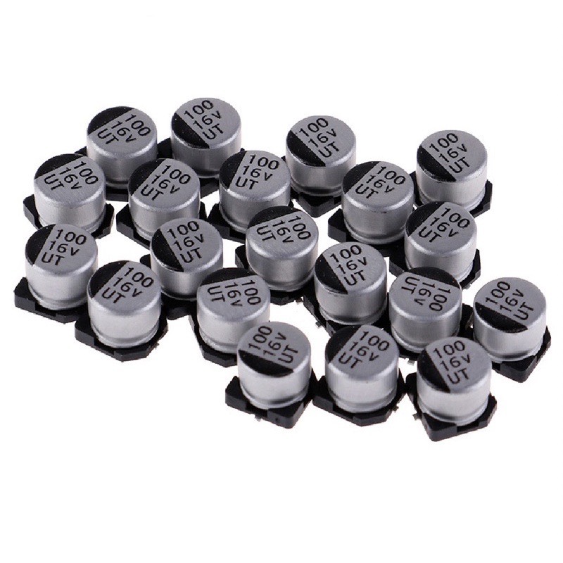Tụ aluminum 100uf 16v oto