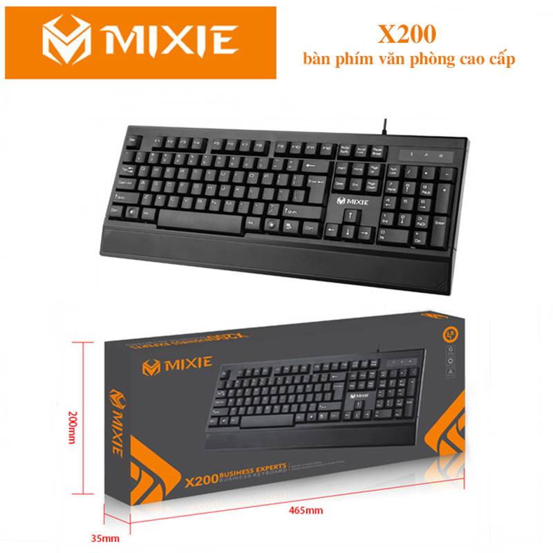 Bàn phím văn phòng mixie x200, kiểu dáng cao cấp