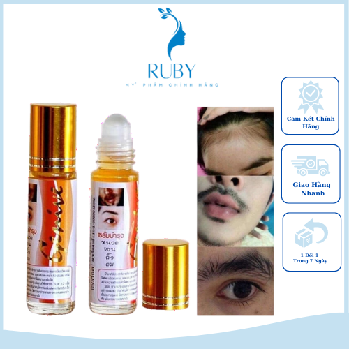 Lăn Kích Mọc Mi, Chân Mày Genive 10ml Chuẩn Hàng Thái Lan Chính Hãng mọc sau 7-10 ngày