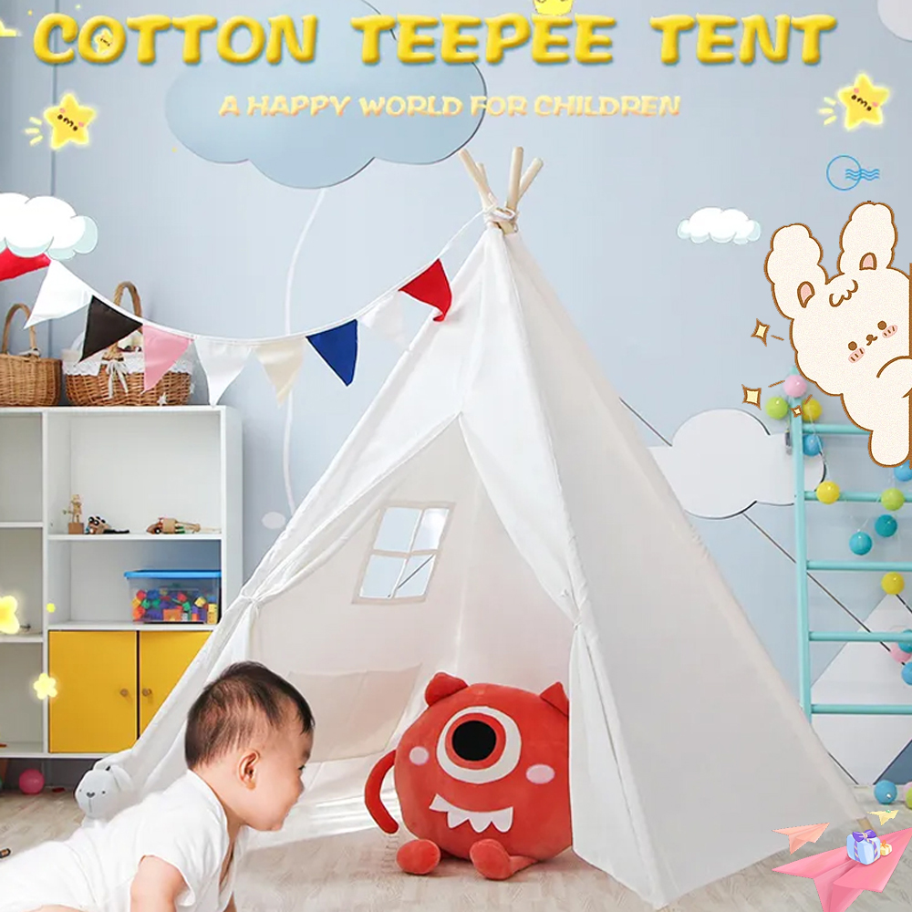 Lều trẻ em 1.35m lều teepee cho trẻ em di động tipi infantil nhà cho bé gái cabana bé trai lều trang trí thảm