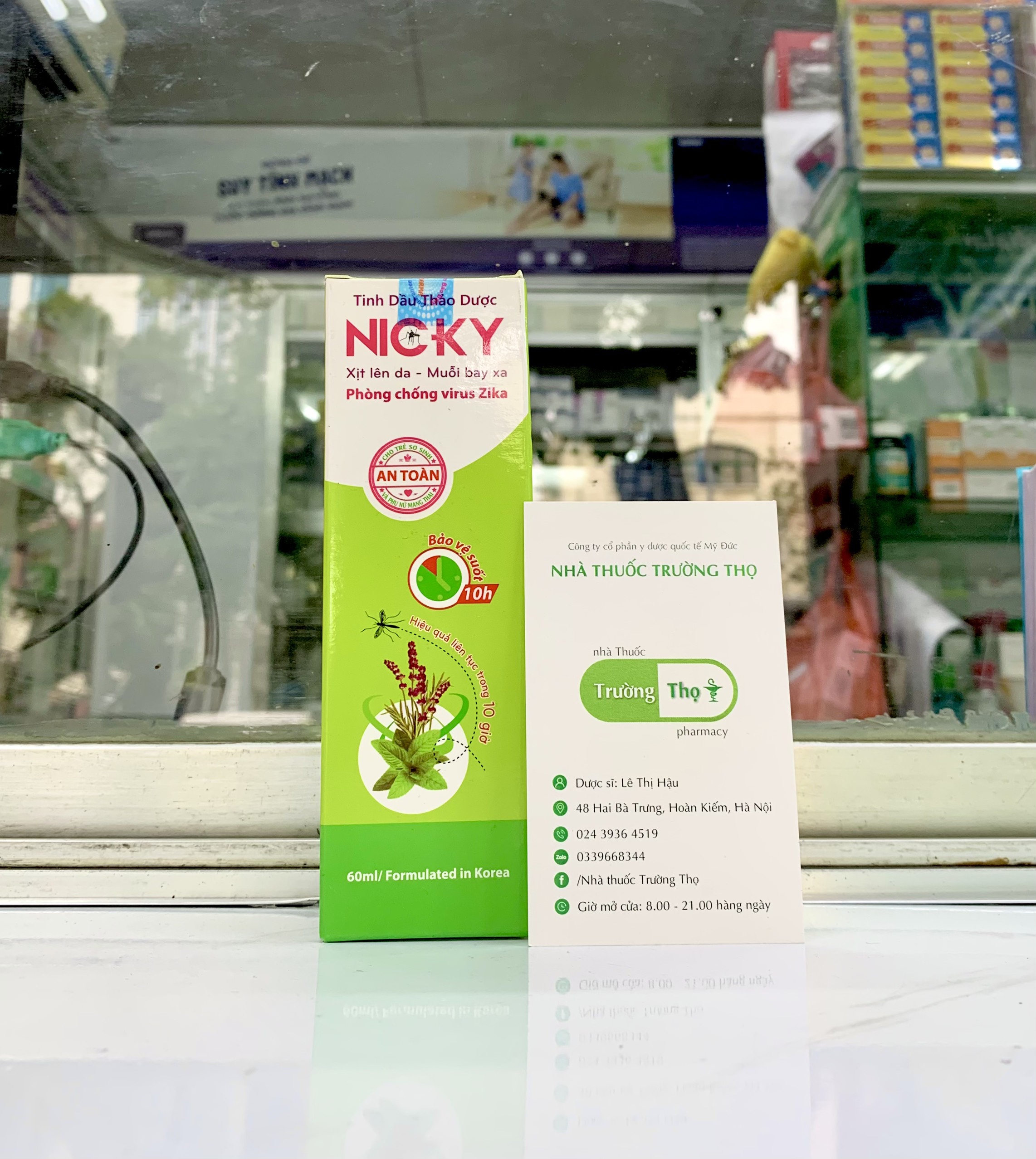 Tinh dầu thảo dược xịt chống muỗi Nicky