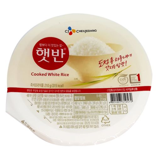 Thương hiệu CJ Hàn Quốc: cơm Trắng Hetbahn ăn liền