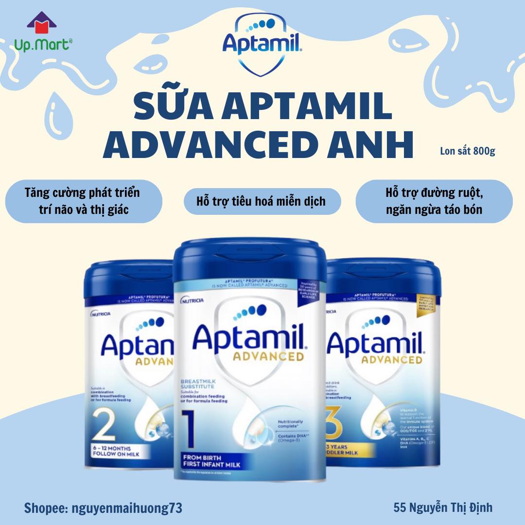 ✈️ sữa bột aptamil advanced anh 800g