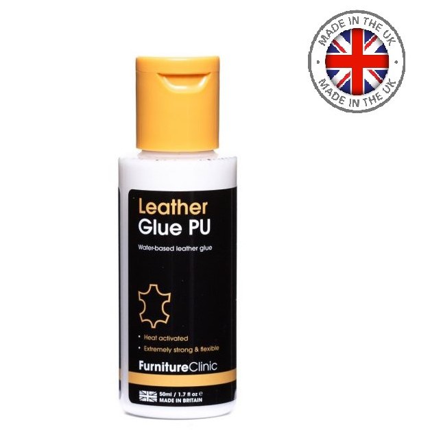 Dung dịch keo dán đồ da leather glue pu 50ml giúp vá da bị rách, thủng hoặc cắt rất bền chắc, uốn dẻo theo bề mặt da, nhập khẩu anh