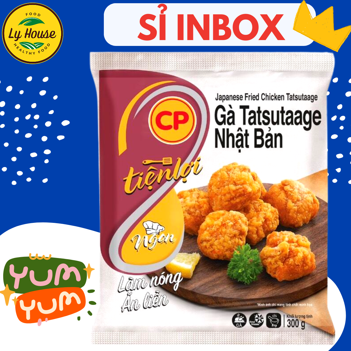 GÀ RÁN CP giá tốt, viên Tatsu, gà vàng giòn, Nugget miếng, tiện lợi như gà KFC, gà rán ăn vặt giòn rụm, dinh dưỡng, thơm ngon, đậm vị. Ăn vặt an toàn, tiện lợi cho tiệc gia đình Ly House