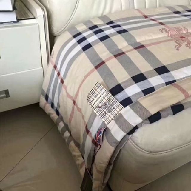 Chăn mền, chăn hè cotton đũi BBR kích thước 2m x2m3 kẻ nâu