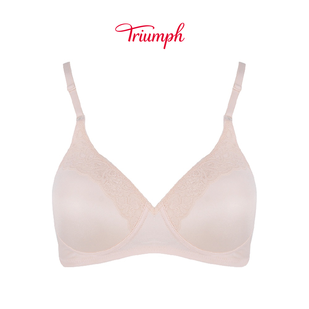 Áo lót Nữ Triumph Form & Beauty 052 Hp Màu Hồng Nhạt Không Gọng Mỏng Nhẹ Không Đệm Mút