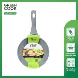 Chảo sâu đáy từ vân đá chống dính Green Cook GCP02-20IH size 20 cm tay cầm chịu nhiệt - Hàng chính hãng greencook