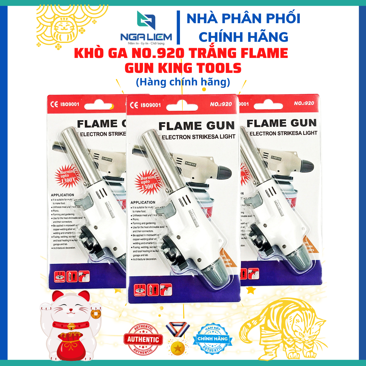Khò ga no.920 trắng flame king tools