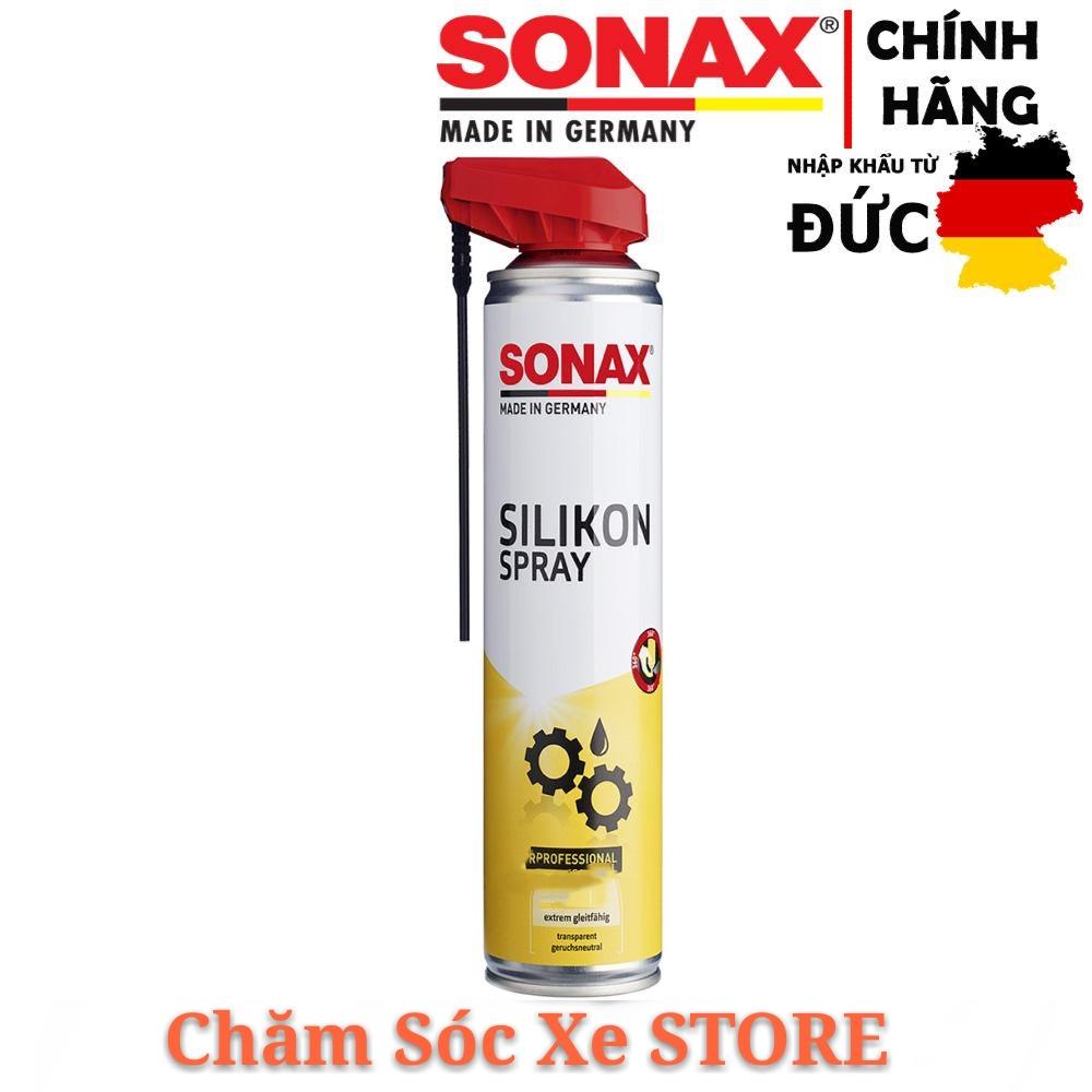 [HCM]Chai Xịt Silicon Bôi Trơn Bảo Dưỡng Cao Su Nhựa- Sonax Silicone Spray - Sonax 348300