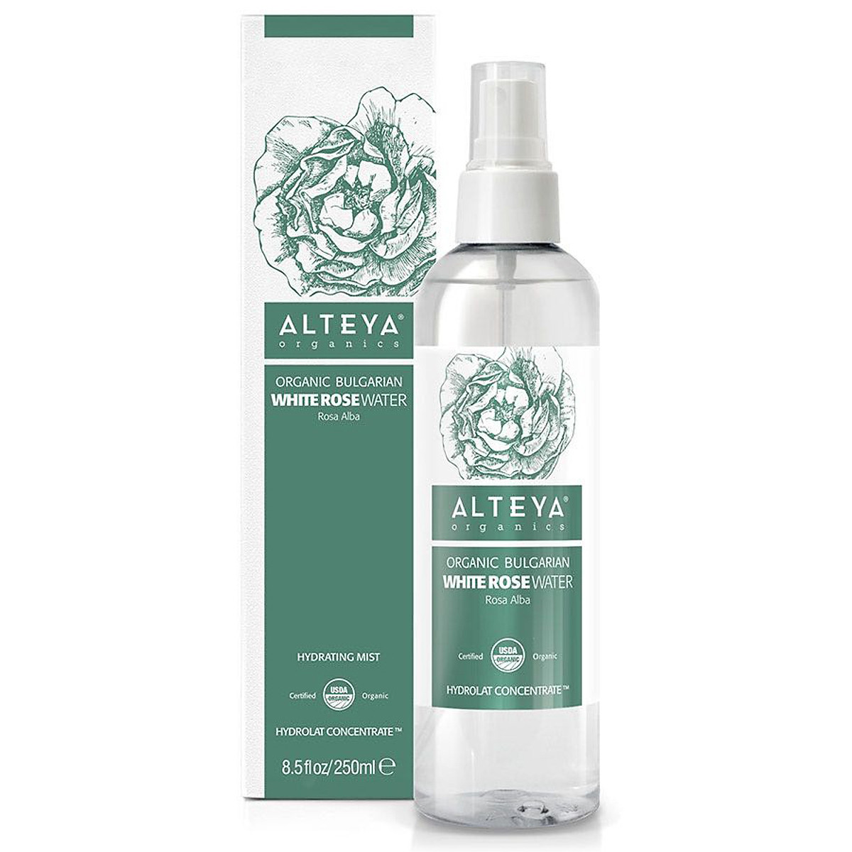 Nước Hoa Hồng Trắng Hữu Cơ Alteya Organics White Rose Water 250ml