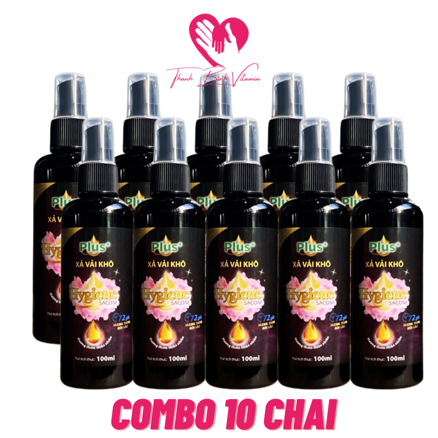 [ GIÁ SỈ 10 CHAI  ] Xịt Thơm Quần Áo Hygiene Plus 100ml_ Xịt Thơm Đa Năng,