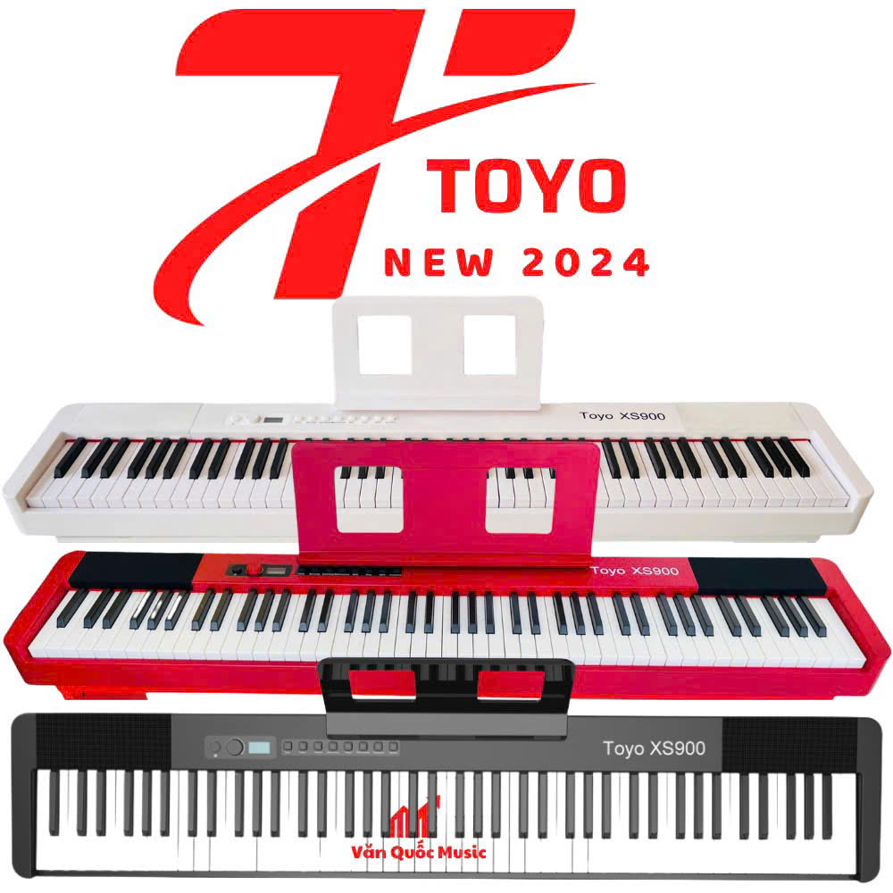 Đàn Piano Điện Toyo XS900 - 88  Phím Nặng + Kết Nối Bluetooth + Kèm Chân Gỗ + Tai Phone + Tặng Kèm Ghế PIANO YAMAHA CAO CẤP