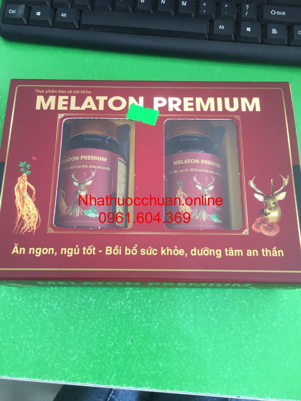 Melaton premium ăn ngon ngủ tốt ( 2 lọ *30 viên )