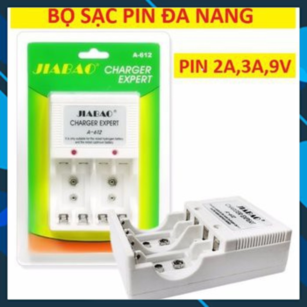 SẠC PIN ĐA NĂNG A 612 SẠC ĐƯỢC PIN 2A,3A,PIN 9V