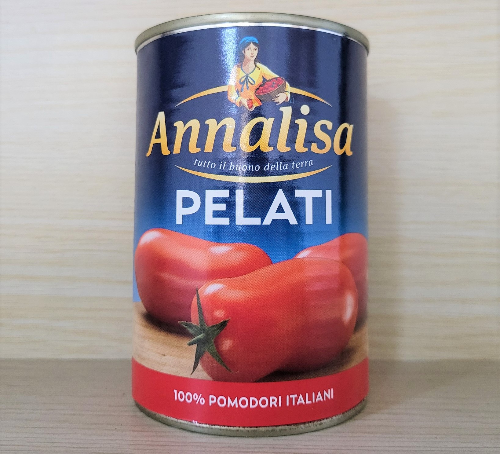 A/LISA (lon PELATI 400g) CÀ CHUA BÓC VỎ NGUYÊN TRÁI ANNALISA Peeled Tomatoes