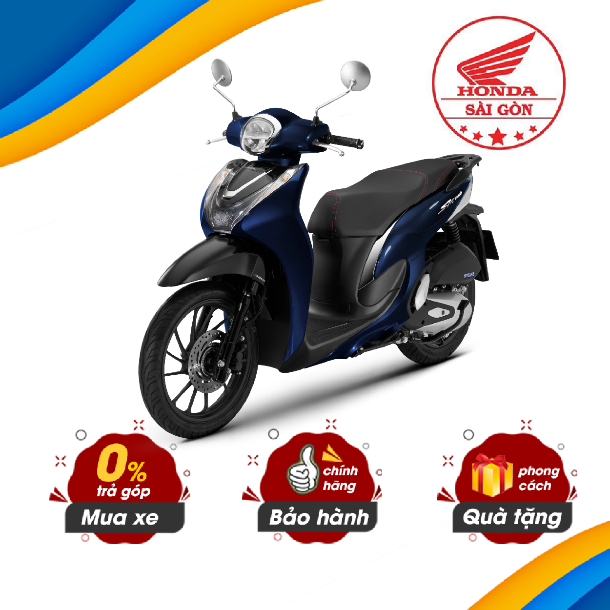 Xe máy honda sh mode 125cc - phiên bản cao cấp 2023 - phanh abs