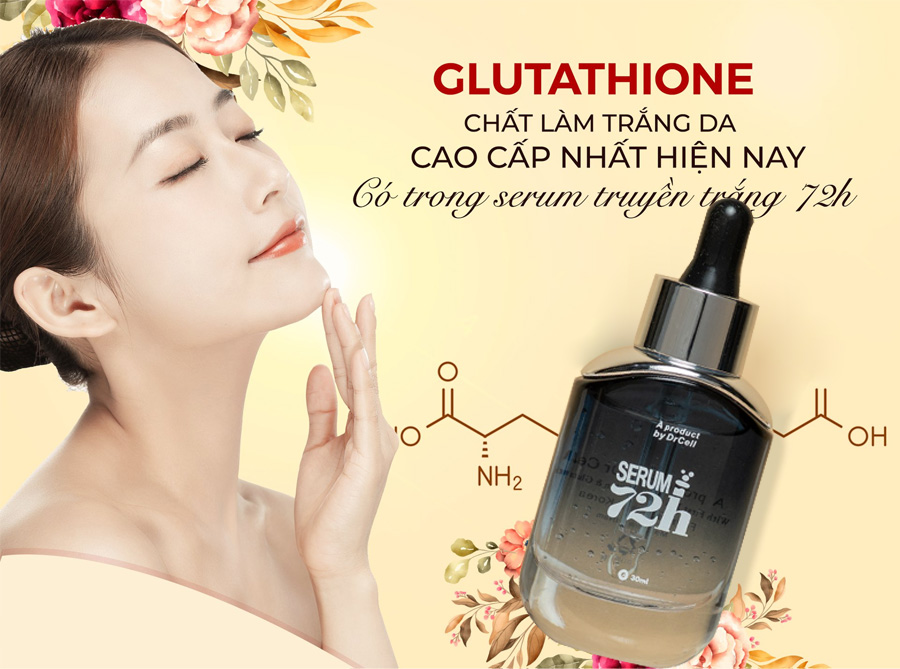 Serum 72h Dr Cell, dưỡng trắng da, làm mờ nếp nhăn, cung cấp đủ ẩm cho da, hổ trợ làm mờ thâm mụn, ngăn ngừa mụn