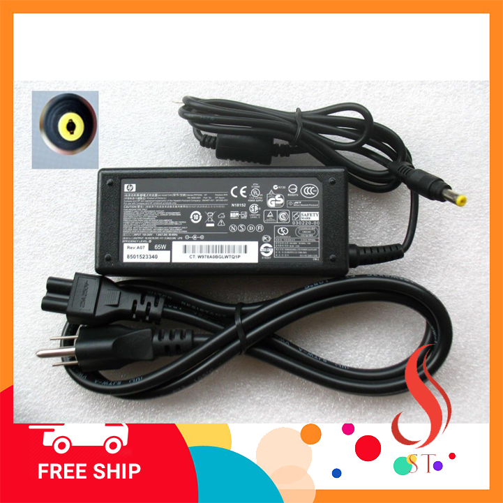 [NEW] Sạc HP compaq 320 420 620 321 325 326 421 621 ❤️FREESHIP❤️ (Màu Đen) (18.5V -3.5A)