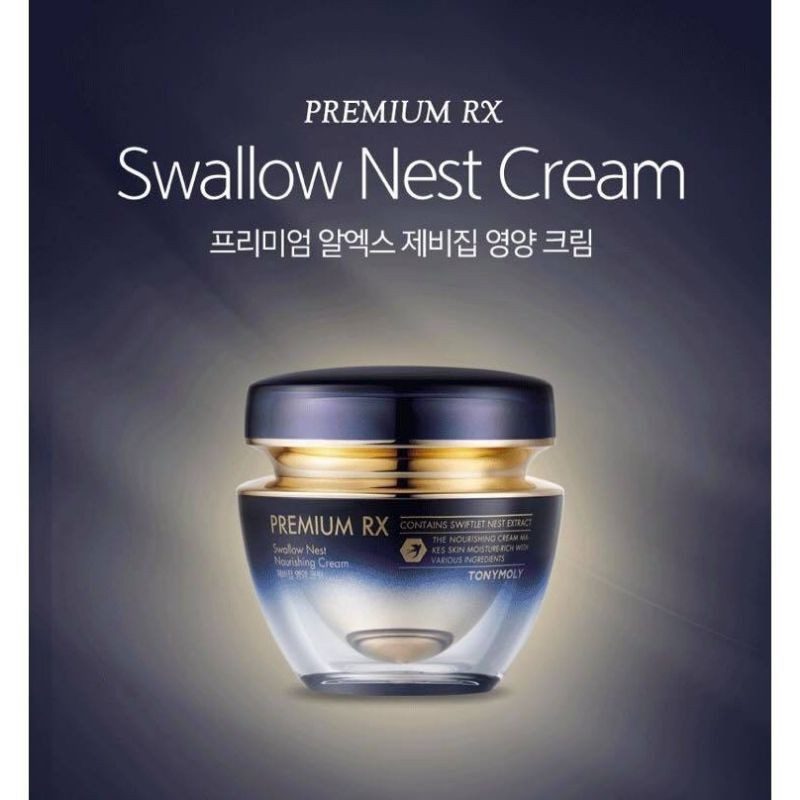 Kem Tổ Yến, vàng 24k dưỡng ẩm, sáng da, chống Lão Hóa cao cấp TonyMoly Swallow Nest Premium RX 45ml