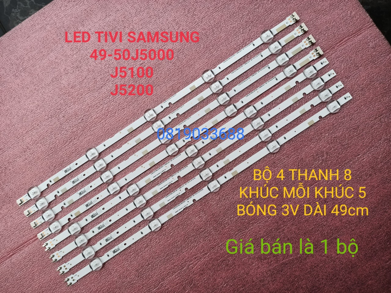 LED TIVI SAMSUNG 43J5200 43M5100 HÀNG MỚI 100% , BỘ GỒM 8 KHÚC NỐI ...