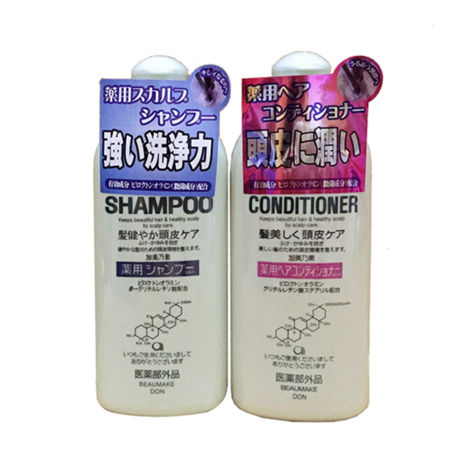 Bộ dầu gội và dầu xả kích thích mọc tóc Kaminomoto Shampoo & Conditioner 300ml