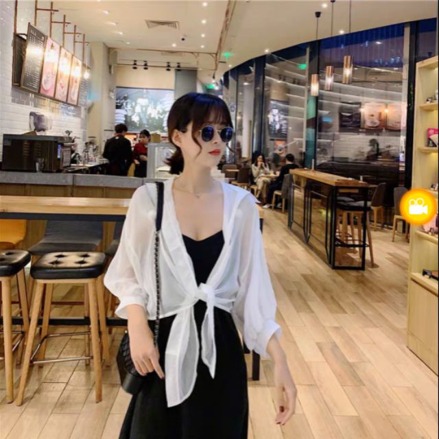 Áo sơ mi khoác ngoài mỏng