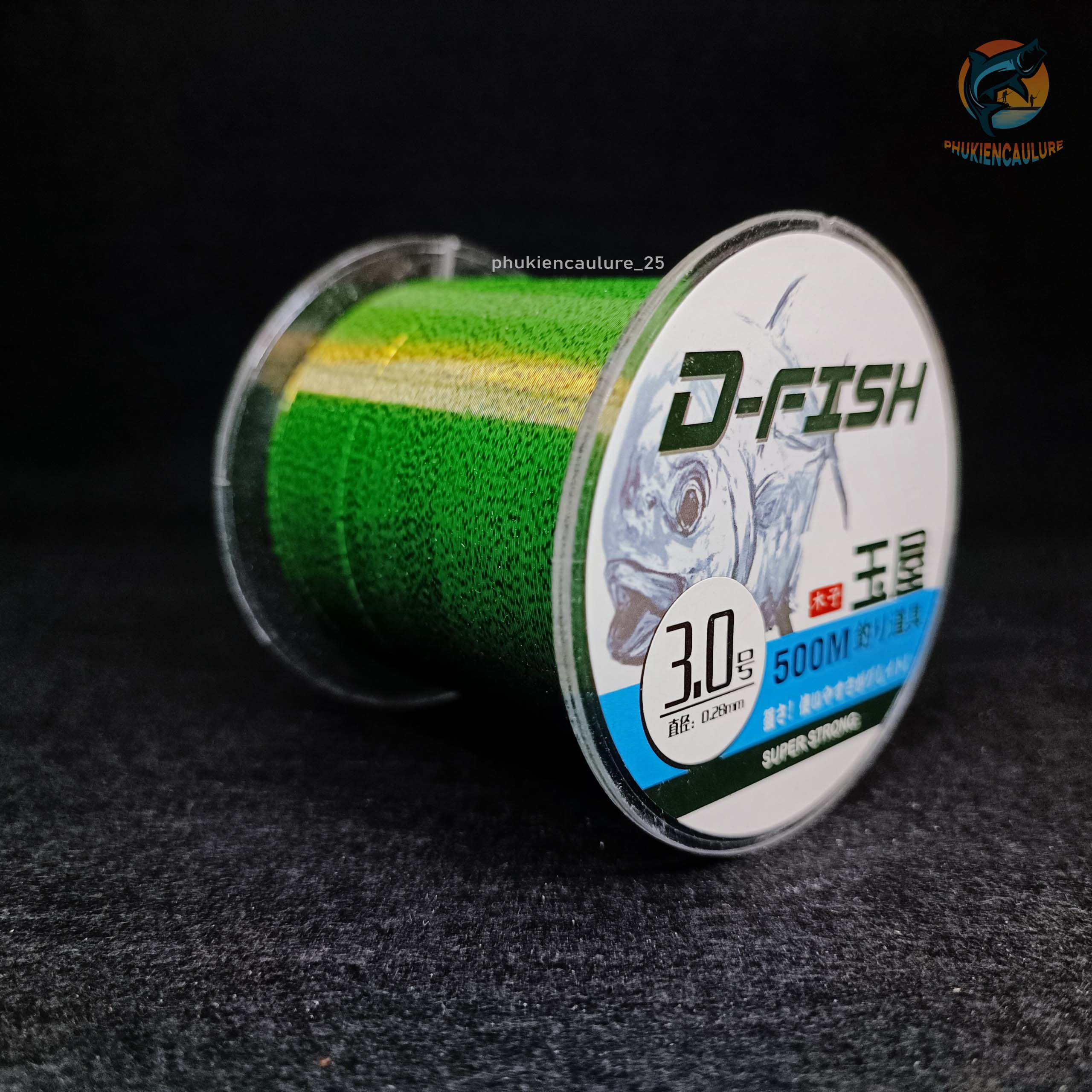 Cước câu cá dây câu cá Nhật Bản D- fish 500m siêu bền tải cao-phukiencaulure cước nhật 500m D fish