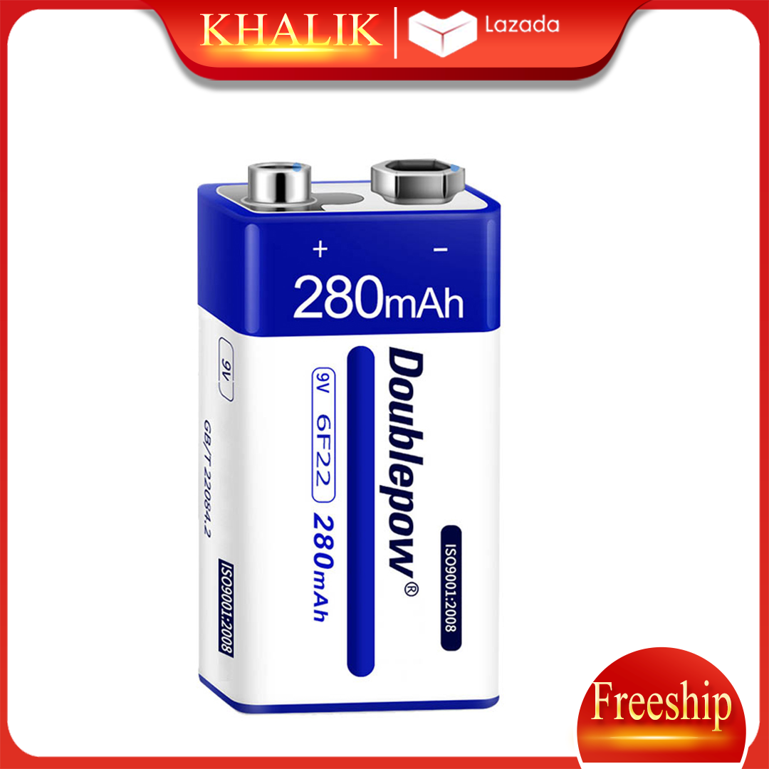 Pin sạc Doublepow 9V-280mAh dung lượng thật