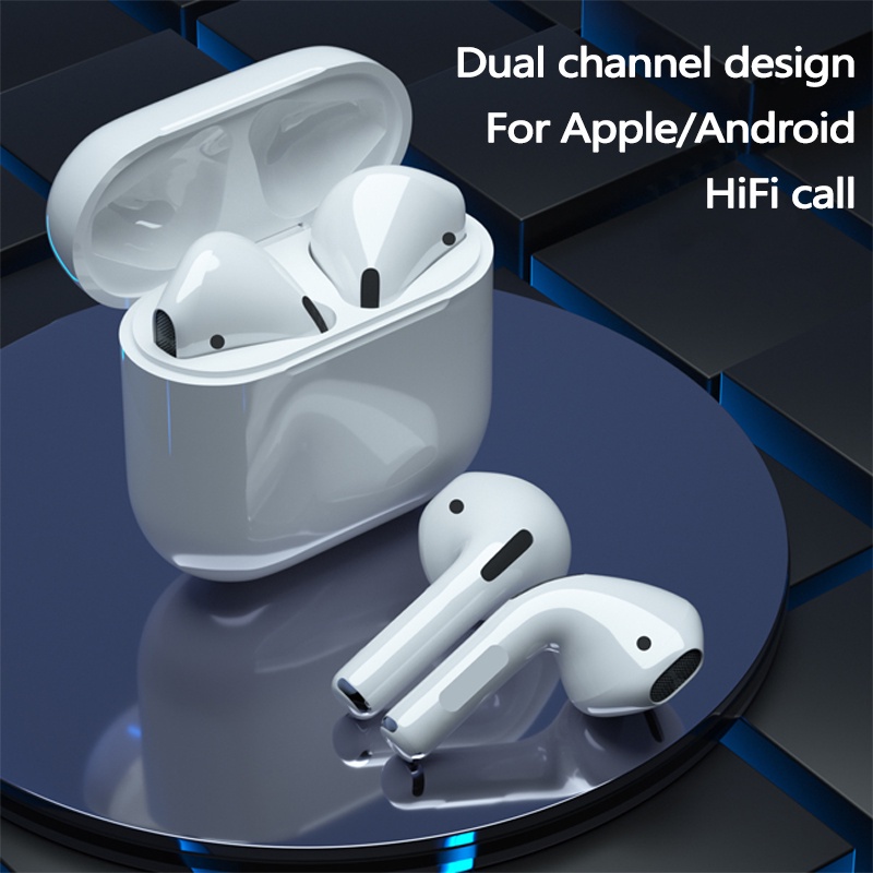Tai Nghe Bluetooth Pro 4, Tai Nghe Không Dây Nhét Tai Bass Mạnh, Tai nghe bluetooth thiết kế nhỏ gọn âm thanh chân thực