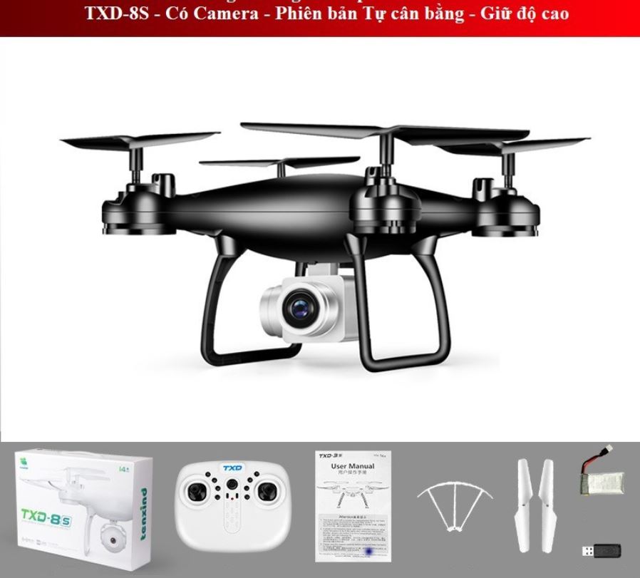 Flycam Txd-8S L - Wifi Camera Hd, Bay 30 Phút,  Giá Rẻ - Shop Flycam - Camera Hd Là Mẫu Flycam Mới, Cải Tiến Với Tính Năng: Bay 30 Phút, Camera Full Hd 720P Siêu Nét, Truyền Hình ...