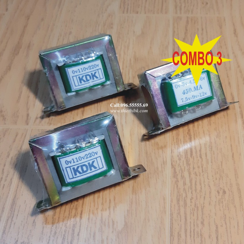Biến áp 220v 450ma nhiều đầu ra
