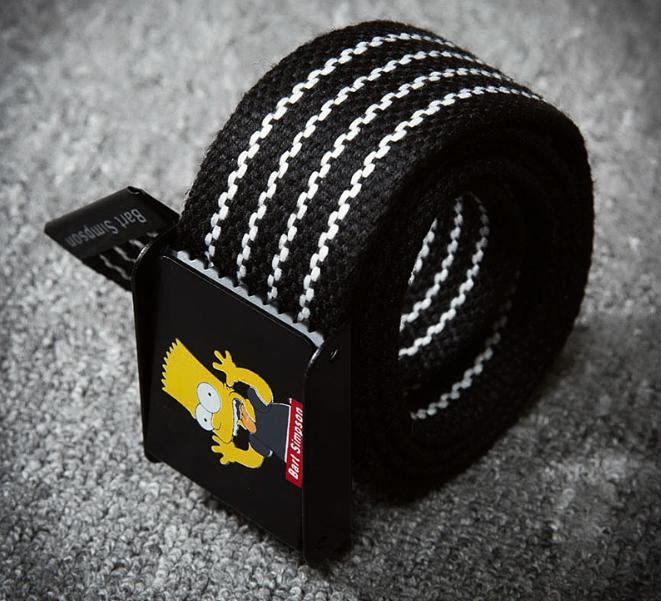 Thắt lưng bart simpson trắng