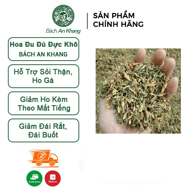 Hoa đu đủ đực khô thượng hạng Bách An Khang 1kg tác dụng hòng ngừa và hỗ