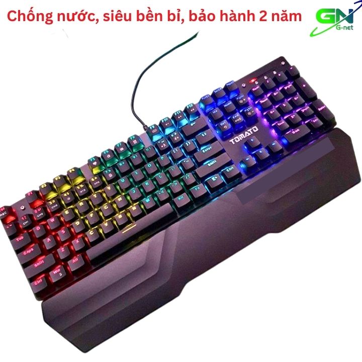 Bàn phím cơ Tomato Teamwolf Switch quang chống nước + kê tay
