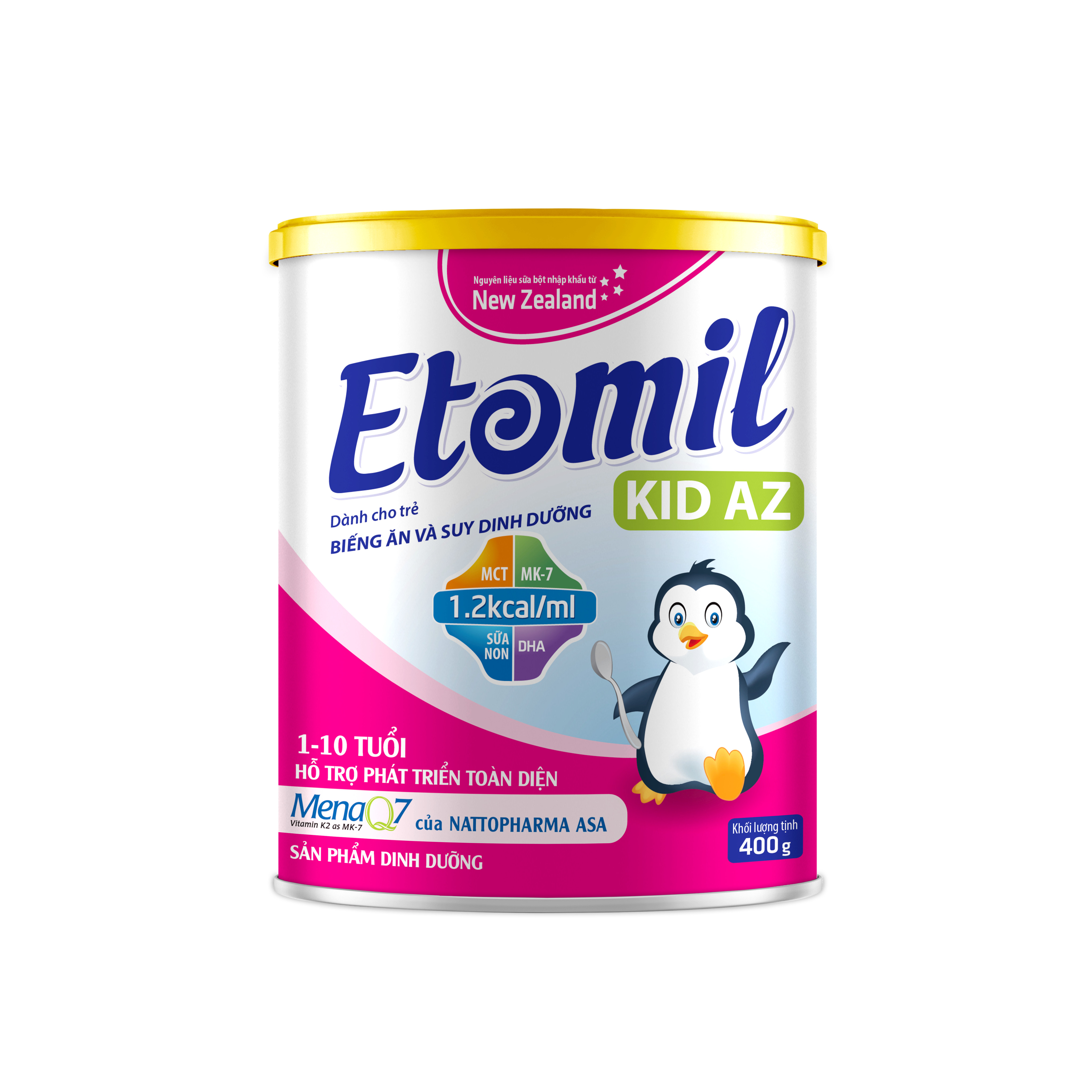 (HSD T12-2024) (Mẫu Mới) Sữa Bột Etomil Kid AZ - Hộp 400g.