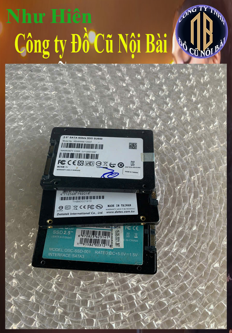 Ổ Cứng HDD, SSD, M2, NVMe Tháo Máy Laptop Các Loại 1T, 512G, 120G