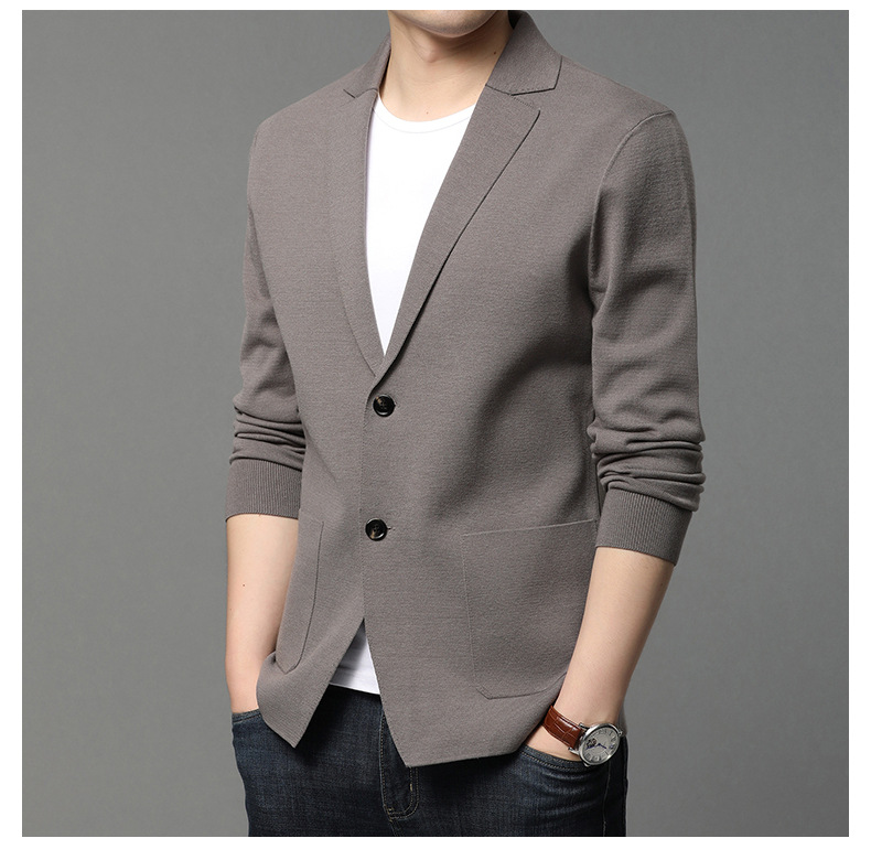Áo khoác Cardigan, áo len nam cổ vest - Chất dệt kim mềm mịn - Thòi trang thu đông - Mã T15