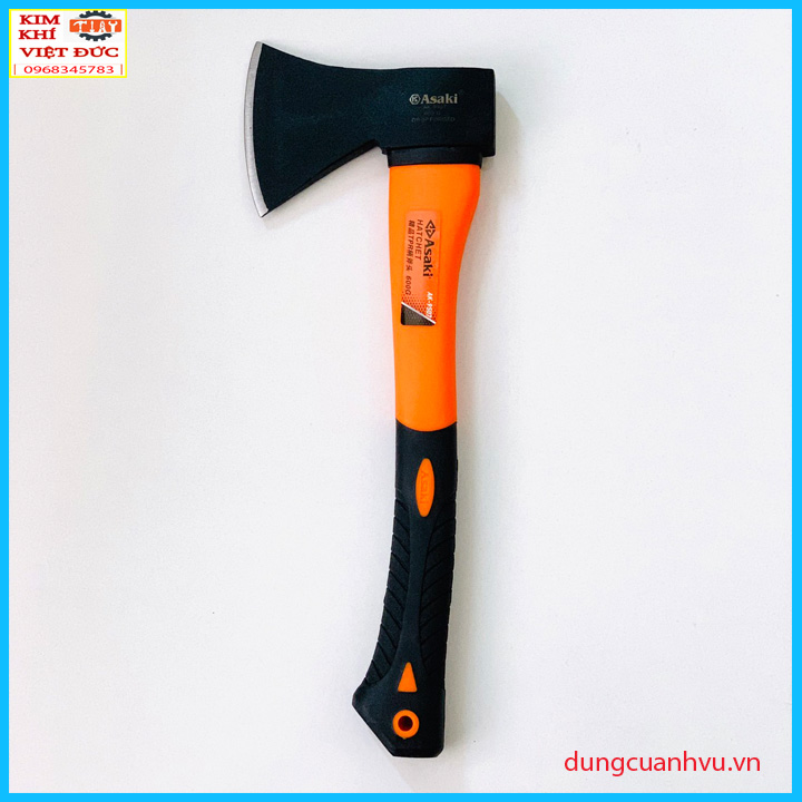Búa Riù Asaki bổ củi, chặt cây, làm vườn, thoát hiểm, cứu hộ, dã ngoại đa năng 600G