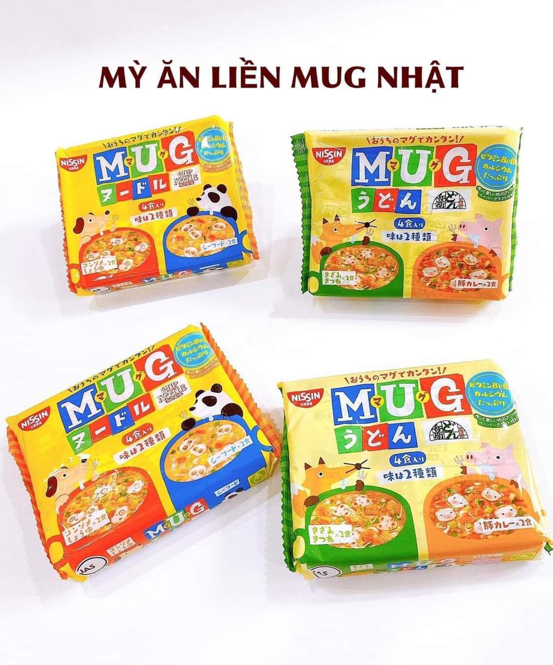 Mì mug Nhật ăn liền cho bé
