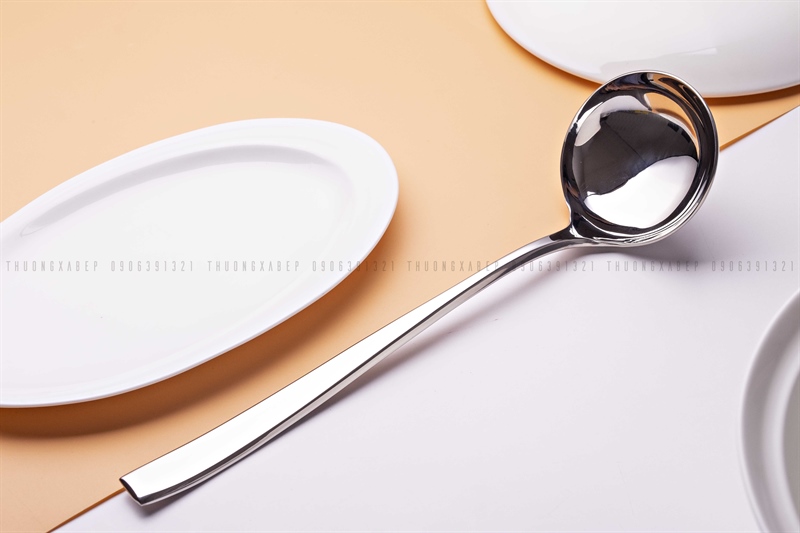 Vá / muôi múc canh inox 29cm lorena - inox 18/10