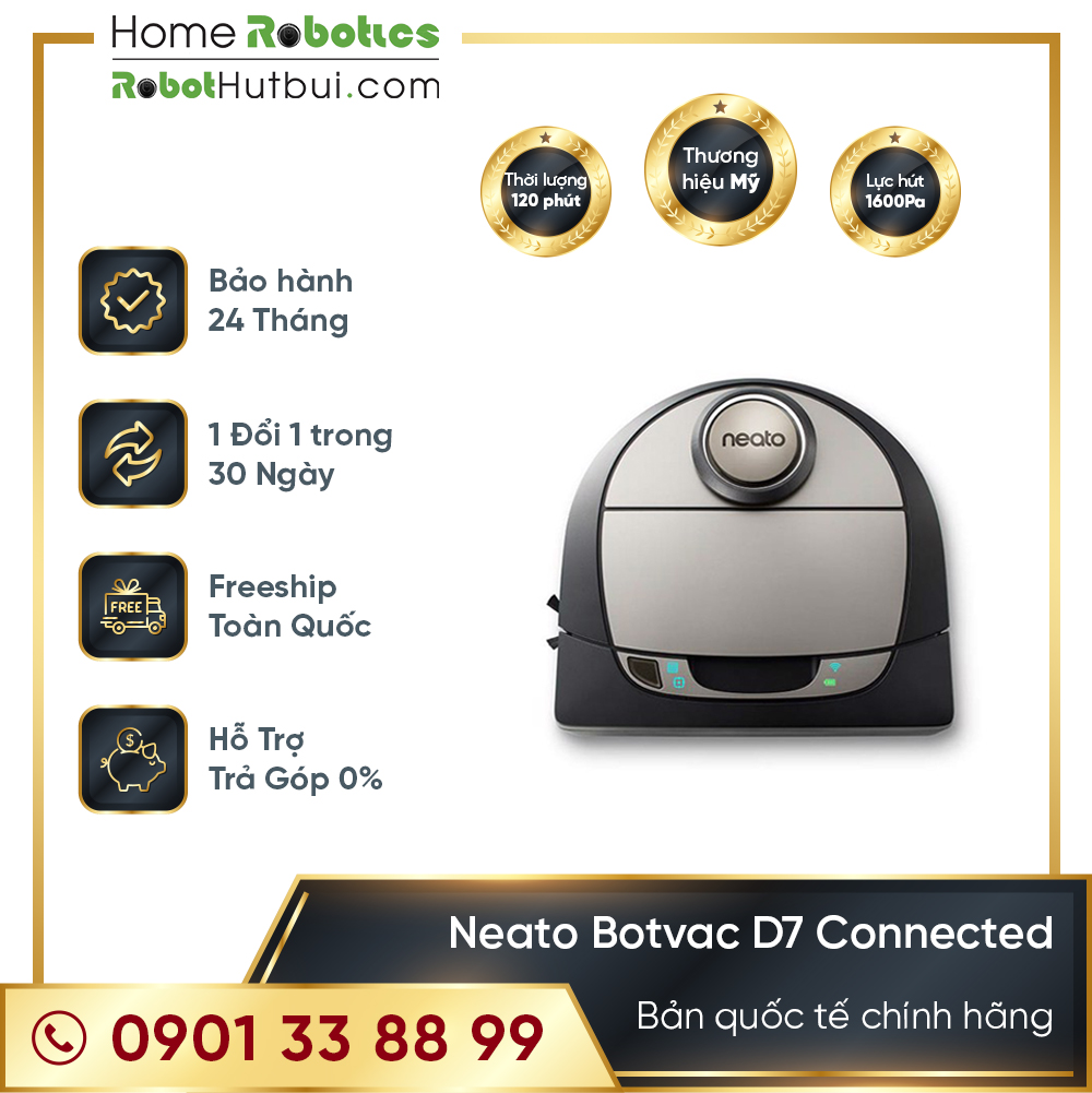 Neato Botvac D7 Connected Bản quốc tế chính hãng