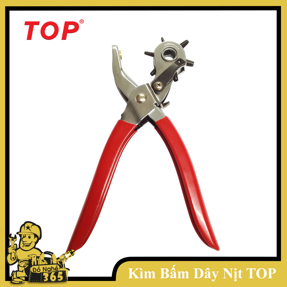 Kìm bấm lỗ dây nịt top , kìm bấm dây nịt, kìm bấm dây da bấm lỗ dây da, simili, giấy, đồ mỹ nghệ làm từ da, kích thước lỗ bấm: 2.5mm; 2.9mm; 3.3mm; 3.7mm; 4.1mm; 4.5mm