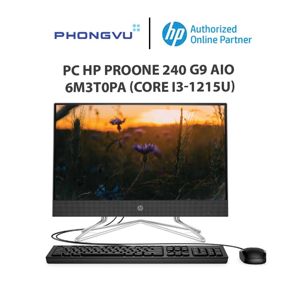 PC HP ProOne 240 G9 AIO 6M3T0PA (Intel Core i3-1215U) - Bảo hành 12 tháng