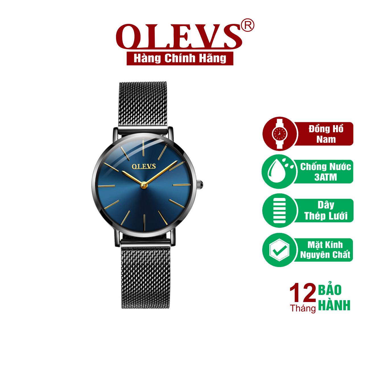 Đồng Hồ Nam Thời Trang Olevs - S5868G02 - Hàng Chính Hãng