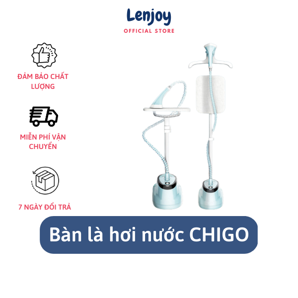 Bàn là hơi nước cây đứng CHIGO công suất 1800W - Bàn ủi hơi nước cầm tay tiện lợi bảo hành 12 tháng