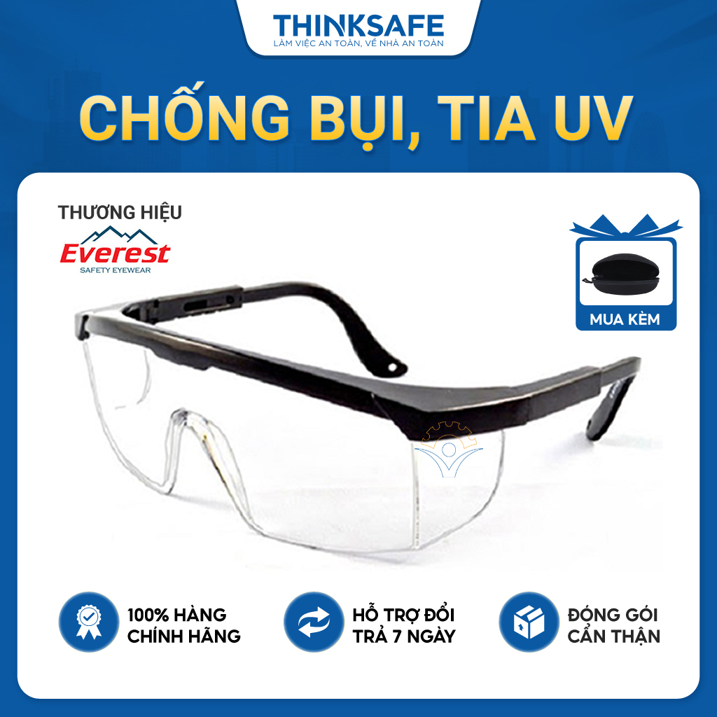 Ev105 safety glasses transparent lens UV anti dust fogging protective glasses original red eye pain-thinsafe